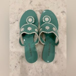 Jack Rogers Turquoise Bahamas Navajo Jelly sandals